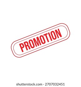 Carimbo de promoção. Selo do Carimbo de Promoção - Vetor