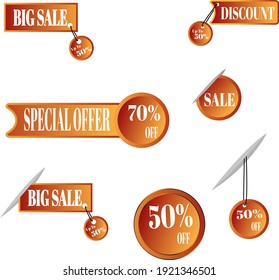 Promotion sale label gold. Best Offer, Discount, and more.