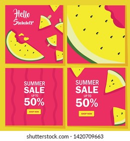 Promotion sale summer for banner, website and mobile.