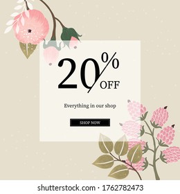 Promotion sales item digital online banner