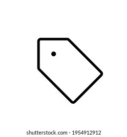 Promotion sales simple thin line icon in black. Trendy flat style isolated symbol, sign can be used for: illustration, outline, logo, mobile, app, emblem, design, web, site, ui, ux. Vector EPS 10 