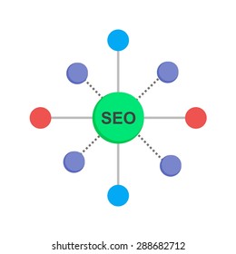 Promotion, search, connected, network icon vector image. Can also be used for seo, digital marketing, technology. Suitable for use on web apps, mobile apps and print media.