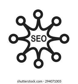 Promotion, search, connected, network icon vector image. Can also be used for SEO, digital marketing, technology. Suitable for web apps, mobile apps and print media.