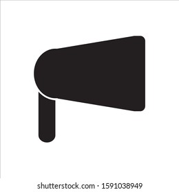 Promotion or sound vector icon black color