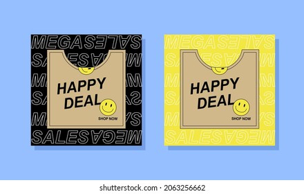 Promotion square web banner for social media mobile apps. Elegant sale and discount backgrounds with abstract pattern. Big sale modern banner template design for web Sale special up to 50% off.