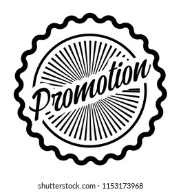 Promotion stamp , label