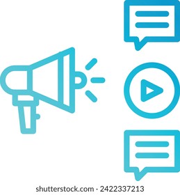 Descarga del icono de diseño de vector de promoción. Eps