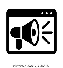 Promotion Vector Glyph Icon For Personal And Commercial Use.
