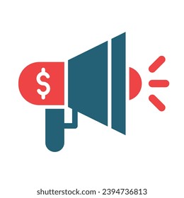 Promotion Vector Glyph Two Color Icons For Personal And Commercial Use.
