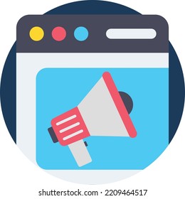 Promotion Vector icon which is suitable for commercial work and easily modify or edit it

