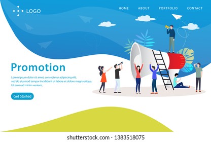 promotion vector illustration concept, can use for, landing page, template, ui, web, mobile app, poster, banner, flyer