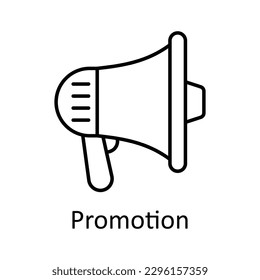 Promotion Vector    outline Icons. Simple stock illustration stock