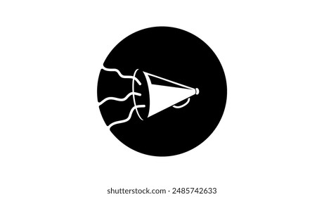 promotion video, black isolated silhouette
