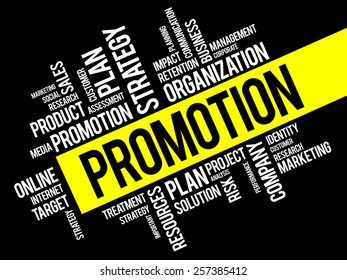 PROMOTION word cloud, business concept