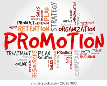 PROMOTION word cloud, business concept