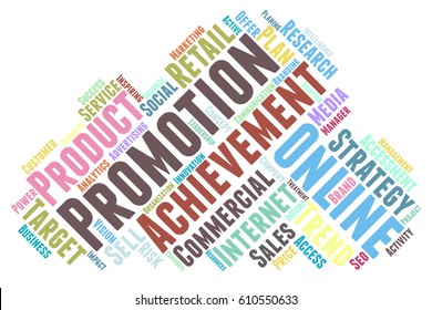 promotion word cloud typography