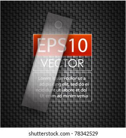 Promotional ad vector background. Sticky label