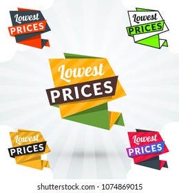 Promotional badges and sale tags. Vector illustration