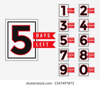 promotional banner of number of days left