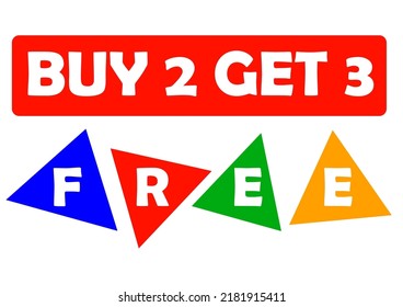 Promotional banner with rectangle and triangle shape decoration. Colorful design to attract attention.