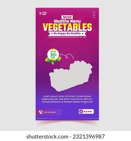 Promotional banners for farmers market, restaurant menu social media marketing web banner template design, Pizza