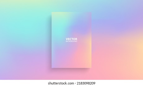 Promotional blurred cover. Defocused abstract soft gradient background for product presentation and advertising. Vector Illustration.
