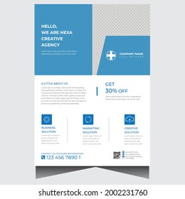 Promotional business flyer design template