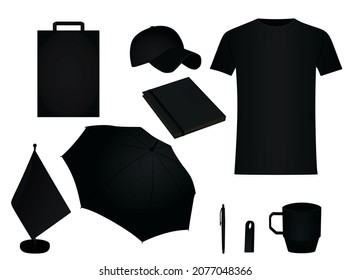 Promotional business item set. vector illustration