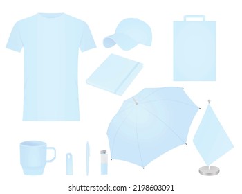 Promotional Business Item Set. Vector Illustration