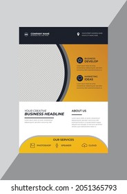 Promotional corporate business agency flyer design template
