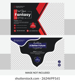 A promotional corporate business signage template design. Minimalist editable billboard design.