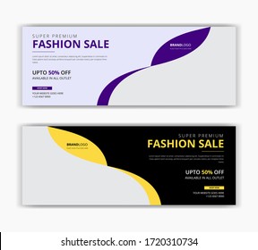 Promotional discount fashion sale offer social media post facebook cover timeline web ad banner template