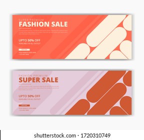 Promotional discount fashion sale offer social media post facebook cover timeline web ad banner template