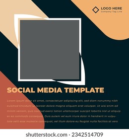 Promotional Editable square social media post and web internet ads. social media concept with trendy Color.