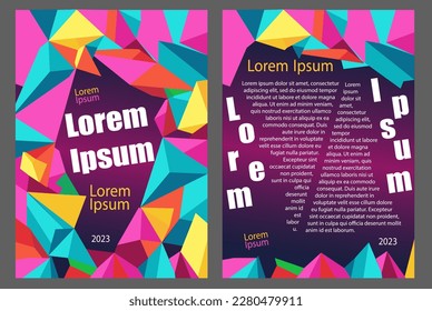 Promotional flyer, discount voucher template, brochure for special offers, invitation to a party with a simply dummy text. Vector graphic EPS10