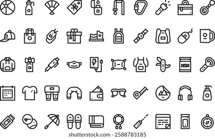 Promotional gifts icons High-Quality Vector Icons Collection with Editable Stroke. Ideal for Professional and Creative Projects.