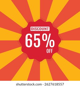 Promotional Graphic for 65% Discount Offer