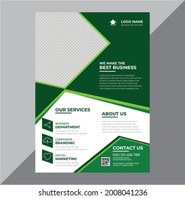 Promotional modern business flyer design template