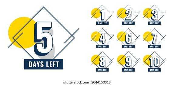 promotional number of days left banner design