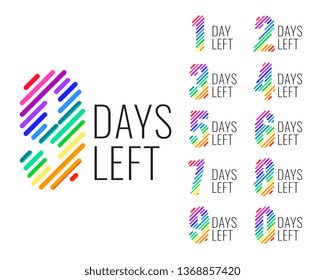 promotional number of days left countdown banner
