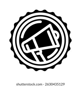 promotional offer affiliate program glyph icon vector. promotional offer affiliate program sign. isolated symbol illustration