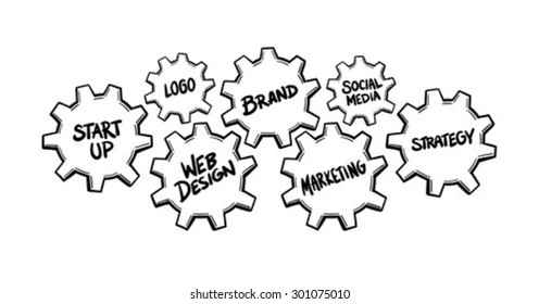 Promotional product launch concept vector against white background