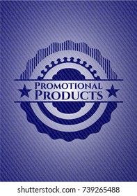 Promotional Products with denim texture