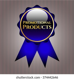 Promotional Products golden badge or emblem