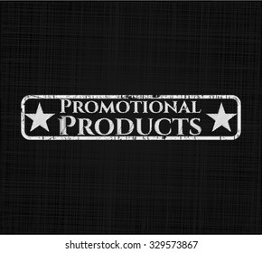 Promotional Products on blackboard