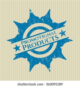 Promotional Products rubber stamp with grunge texture