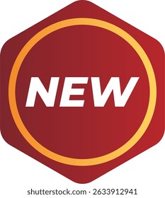 Promotional Red and Gold Labels with Shine

