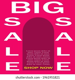 Promotional sale banner template design. Big sale . sale banner template design
