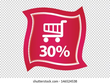 promotional sale label