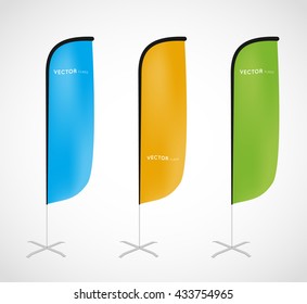 promotional vector flag banner stand